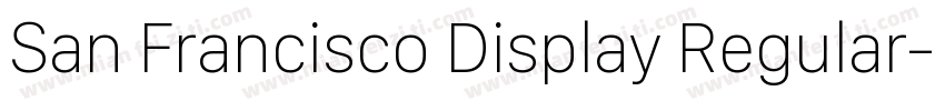 San Francisco Display Regular字体转换